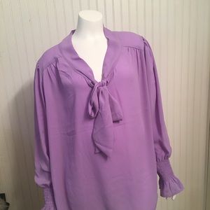 Sheer purple Blouse